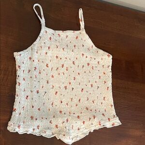 Floral Smocked Tank Top